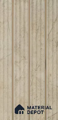 PN 07416 Wood Look Louver 10 ft x 0.8 ft Texture Finish  - 10 mm | Suitable for Feature Wall, TV Unit & Living Room
