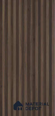PN 07419 Wood Look Louver 10 ft x 0.8 ft Texture Finish  - 10 mm | Suitable for Feature Wall, TV Unit & Living Room
