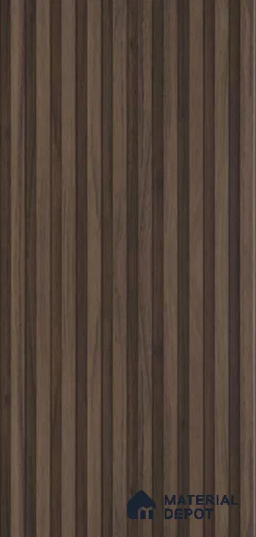 PN 07419 Wood Look Louver 10 ft x 0.8 ft Texture Finish - 10 mm | Suitable for Feature Wall, TV Unit & Living Room