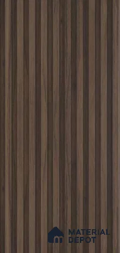 PN 07419 Wood Look Louver 10 ft x 0.8 ft Texture Finish - 10 mm | Suitable for Feature Wall, TV Unit & Living Room
