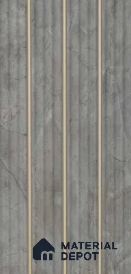 PN 07423 Marble Look Louver 10 ft x 0.8 ft Texture Finish  - 10 mm | Suitable for Feature Wall, TV Unit & Living Room
