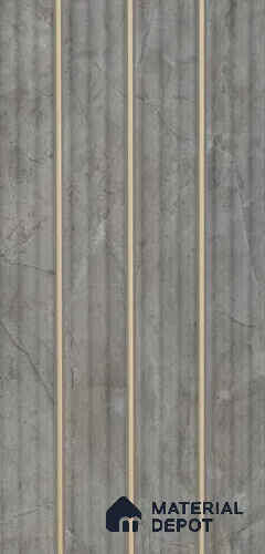 PN 07423 Marble Look Louver 10 ft x 0.8 ft Texture Finish - 10 mm | Suitable for Feature Wall, TV Unit & Living Room