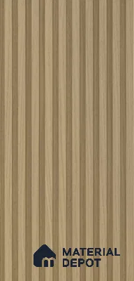 PN 07425 Wood Look Louver 10 ft x 0.8 ft Texture Finish  - 10 mm | Suitable for Feature Wall, TV Unit & Living Room