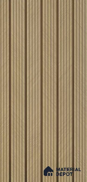 PN 07426 Wood Look Louver 10 ft x 0.8 ft Texture Finish - 10 mm | Suitable for Feature Wall, TV Unit & Living Room