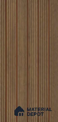 PN 07428 Wood Look Louver 10 ft x 0.8 ft Texture Finish  - 10 mm | Suitable for Feature Wall, TV Unit & Living Room
