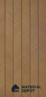 PN 07430 Wood Look Louver 10 ft x 0.8 ft Texture Finish  - 10 mm | Suitable for Feature Wall, TV Unit & Living Room