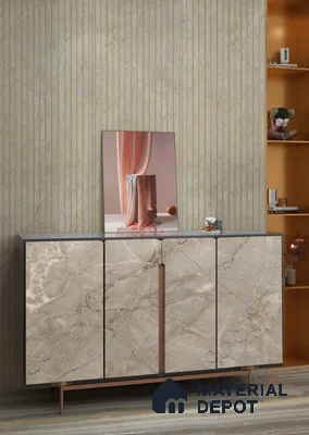 LM 25022 Marble Look Decorative Laminate 8 ft x 4 ft Texture Finish  - 1 mm | Suitable for Feature Wall, TV Unit & Living Room
