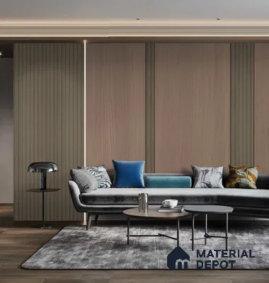 LM 25024 Wooden Look Decorative Laminate 8 ft x 4 ft Texture Finish  - 1 mm | Suitable for Feature Wall, TV Unit & Living Room