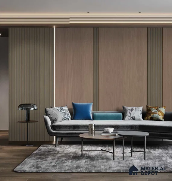 LM 25024 Wooden Look Decorative Laminate 8 ft x 4 ft Texture Finish  - 1 mm | Suitable for Feature Wall, TV Unit & Living Room