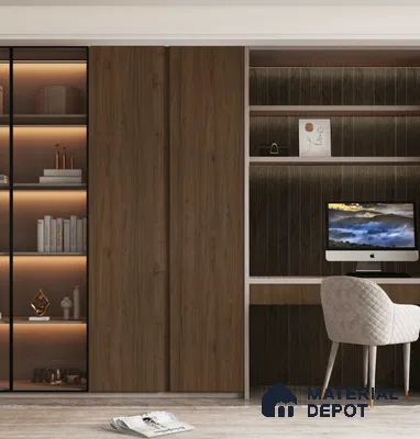 LM 25029 Wooden Look Decorative Laminate 8 ft x 4 ft Texture Finish  - 1 mm | Suitable for Feature Wall, TV Unit & Living Room