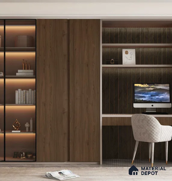 LM 25029 Wooden Look Decorative Laminate 8 ft x 4 ft Texture Finish - 1 mm | Suitable for Feature Wall, TV Unit & Living Room
