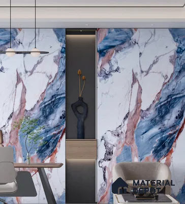 Marble Look PN 06705  8 ft x 4 ft Texture Finish Decorative Wall Panel - 1.5 mm | Suitable for TV Unit, Wardrobe, Kitchen Cabinets