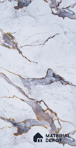 Marble Look PN 06707  8 ft x 4 ft Texture Finish Decorative Wall Panel - 1.5 mm | Suitable for TV Unit, Wardrobe, Kitchen Cabinets