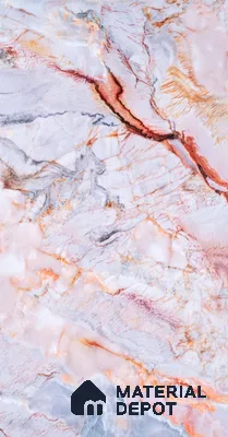 Marble Look PN 06709  8 ft x 4 ft Texture Finish Decorative Wall Panel - 1.5 mm | Suitable for TV Unit, Wardrobe, Kitchen Cabinets