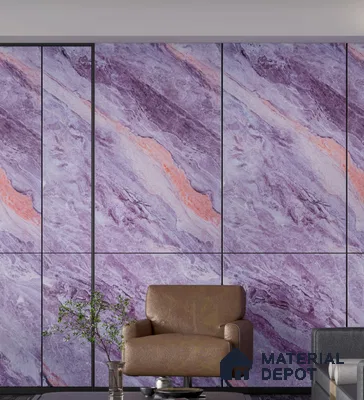 Marble Look PN 06710  8 ft x 4 ft Texture Finish Decorative Wall Panel - 1.5 mm | Suitable for TV Unit, Wardrobe, Kitchen Cabinets