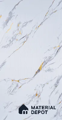 Marble Look PN 06699  8 ft x 4 ft Texture Finish Decorative Wall Panel - 3 mm | Suitable for TV Unit, Wardrobe, Kitchen Cabinets