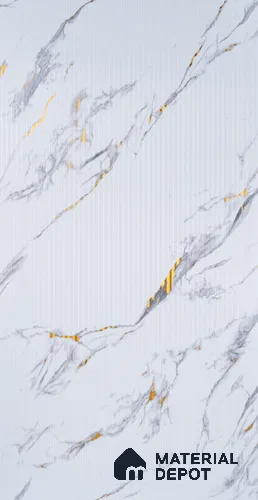 Marble Look PN 06699  8 ft x 4 ft Texture Finish Decorative Wall Panel - 3 mm | Suitable for TV Unit, Wardrobe, Kitchen Cabinets