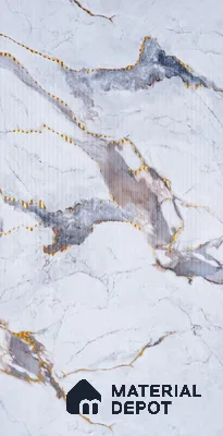 Marble Look PN 06701  8 ft x 4 ft Texture Finish Decorative Wall Panel - 3 mm | Suitable for TV Unit, Wardrobe, Kitchen Cabinets
