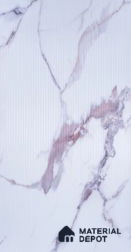 Marble Look PN 06702  8 ft x 4 ft Texture Finish Decorative Wall Panel - 3 mm | Suitable for TV Unit, Wardrobe, Kitchen Cabinets