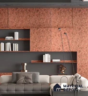 Marble Look PN 06703  8 ft x 4 ft Texture Finish Decorative Wall Panel - 3 mm | Suitable for TV Unit, Wardrobe, Kitchen Cabinets