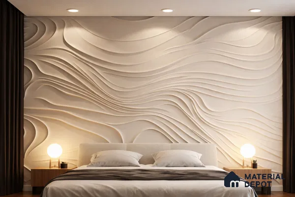 Sand Dune Symphony Textured Feature Wall Duco Paintable HDHMR Panel - 25 mm (Full Frame Size - 10 ft x 14 ft) (Full Frame Contains 5 sheets of 4 ft x 8 ft size)