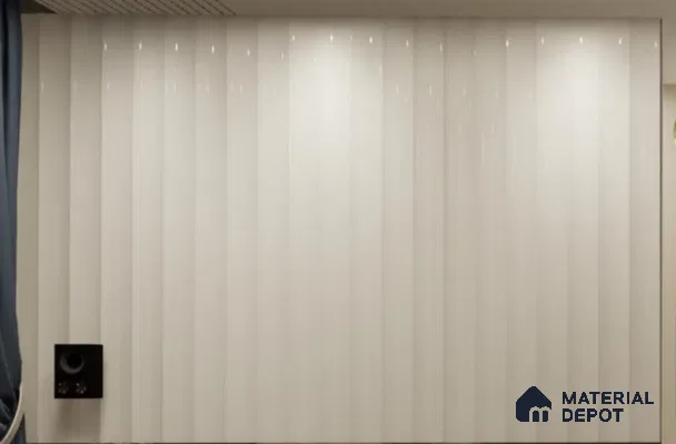 HR 00360 Soft Beige Linear Groove Wall Duco Paintable 5.75 ft x 8.5 ft HDHMR Panel - 25 mm