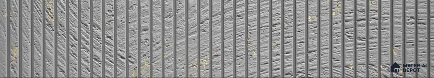 Textured Solid Look PN 06750  8 ft x 1 ft Texture Finish Louvers - 12 mm | Suitable for TV Unit, Wardrobe, Kitchen Cabinets