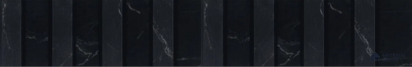 PN 06892 9.2 ft x 6.18 inch Charcoal Louvers/Panels - 16 mm