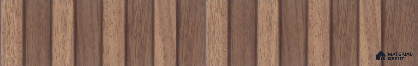 PN 06865 9.2 ft x 6.18 inch Charcoal Louvers/Panels - 16 mm