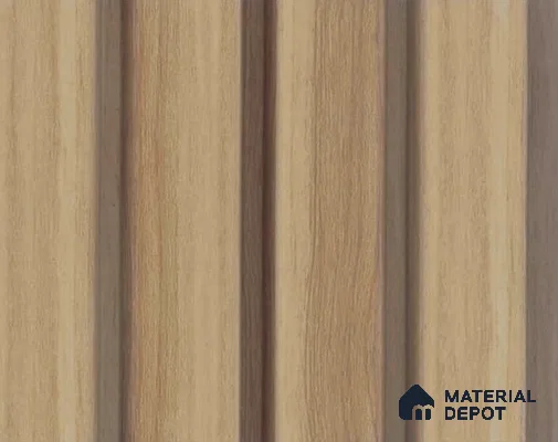 PN 06775 8 ft x 5 inch Charcoal Louvers/Panels - 12 mm