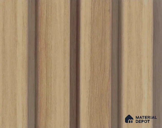 PN 06775 8 ft x 5 inch Charcoal Louvers/Panels - 12 mm