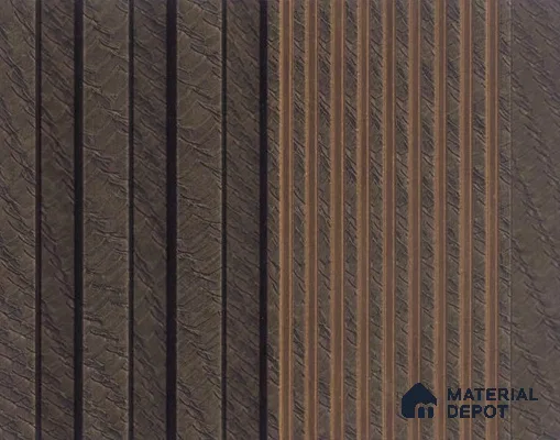 PN 06794 8 ft x 5 inch Charcoal Louvers/Panels - 12 mm