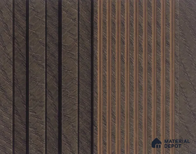 PN 06794 8 ft x 5 inch Charcoal Louvers/Panels - 12 mm