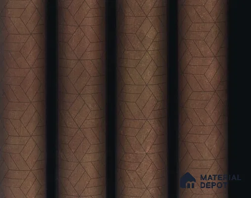 PN 06796 8 ft x 5 inch Charcoal Louvers/Panels - 12 mm