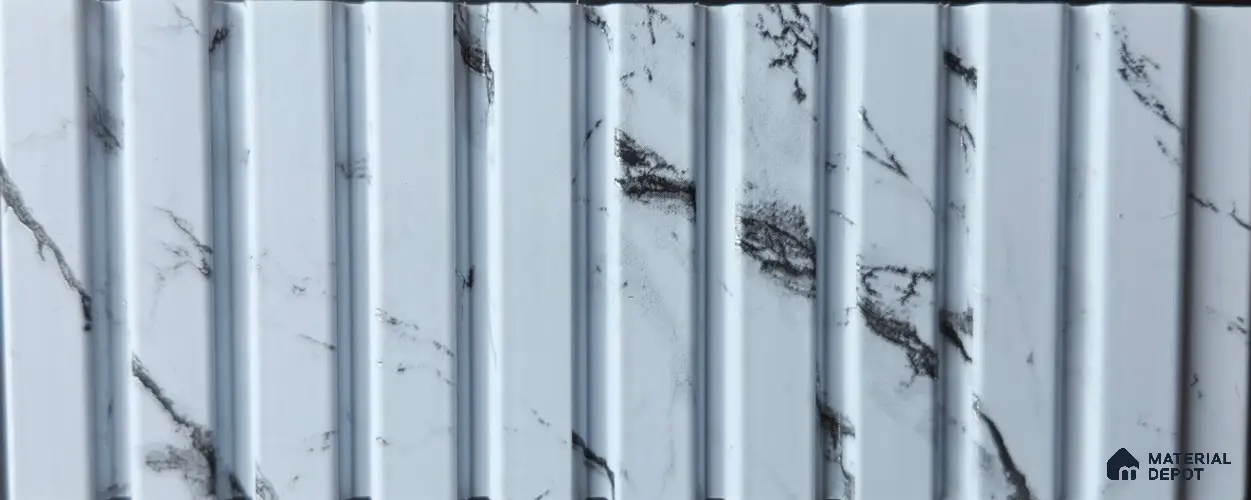 PN 06894 8 ft x 6 inch Charcoal Louvers/Panels - 6 mm