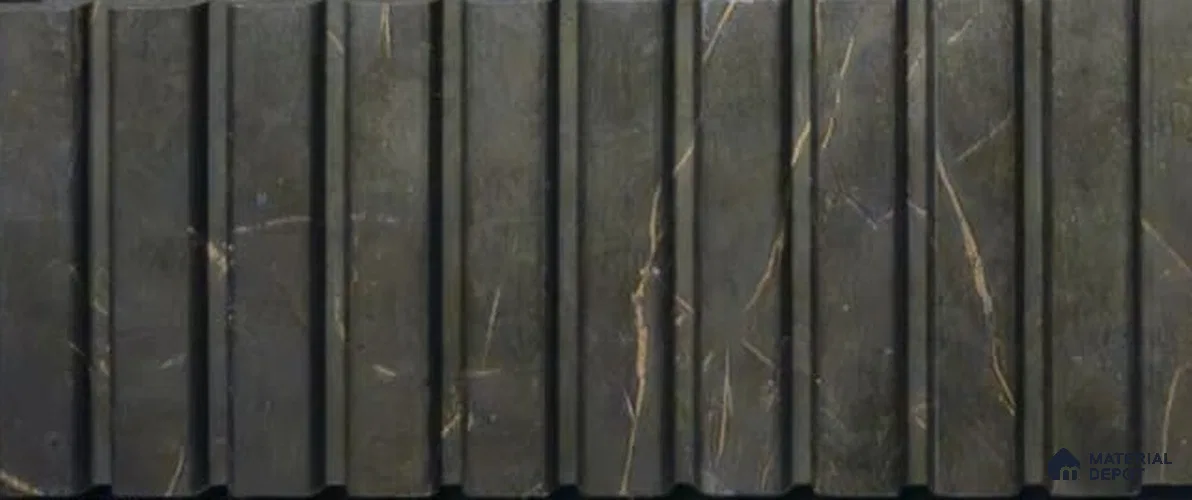 PN 06899 8 ft x 6 inch Charcoal Louvers/Panels - 6 mm