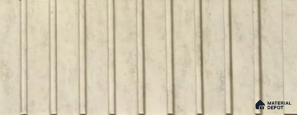 PN 06906 8 ft x 6 inch Charcoal Louvers/Panels - 6 mm