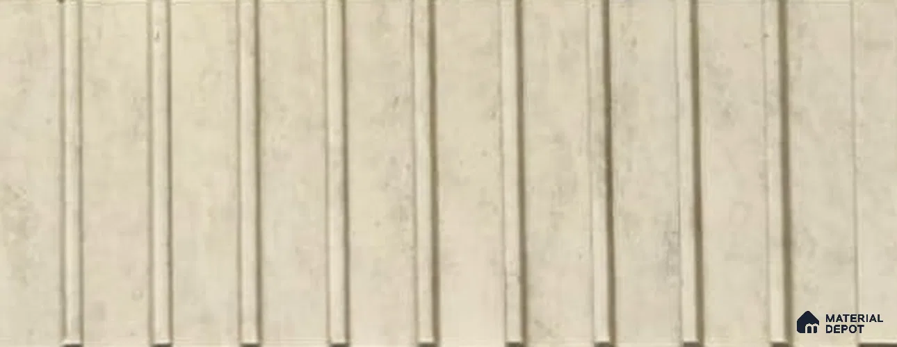 PN 06906 8 ft x 6 inch Charcoal Louvers/Panels - 6 mm