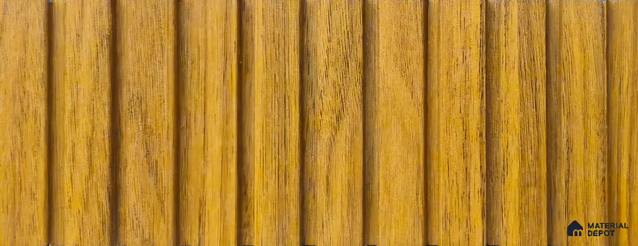 PN 06917 8 ft x 6 inch Charcoal Louvers/Panels - 6 mm