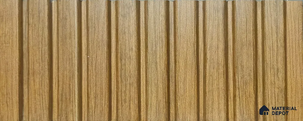 PN 06919 8 ft x 6 inch Charcoal Louvers/Panels - 6 mm