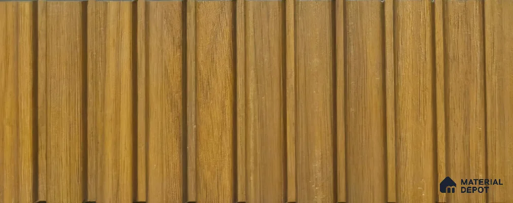 PN 06921 8 ft x 6 inch Charcoal Louvers/Panels - 6 mm