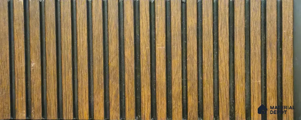 PN 06922 8 ft x 6 inch Charcoal Louvers/Panels - 6 mm