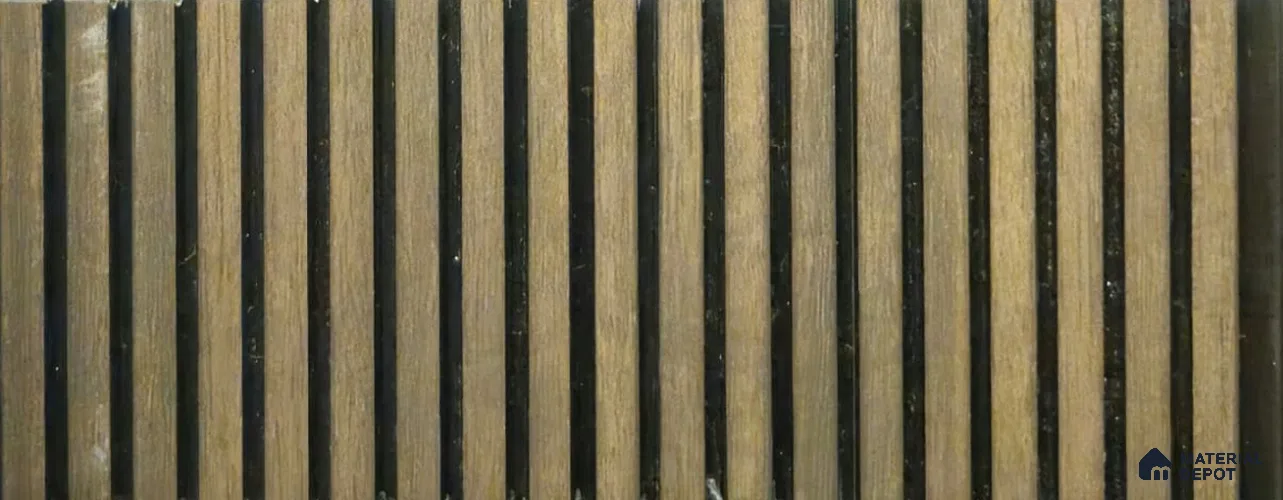 PN 06924 8 ft x 6 inch Charcoal Louvers/Panels - 6 mm