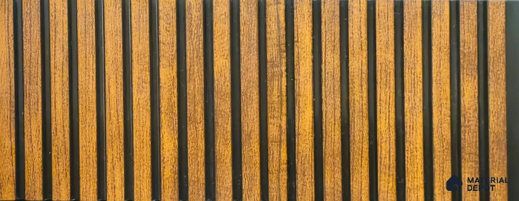 PN 06926 8 ft x 6 inch Charcoal Louvers/Panels - 6 mm