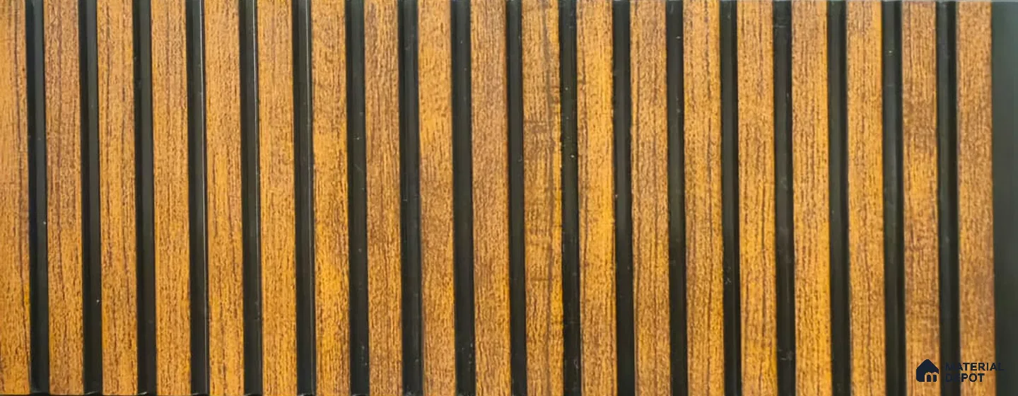 PN 06926 8 ft x 6 inch Charcoal Louvers/Panels - 6 mm