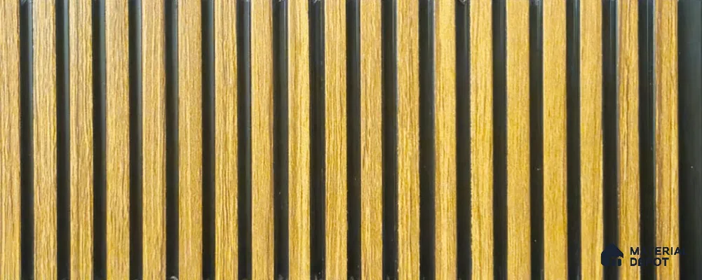 PN 06927 8 ft x 6 inch Charcoal Louvers/Panels - 6 mm