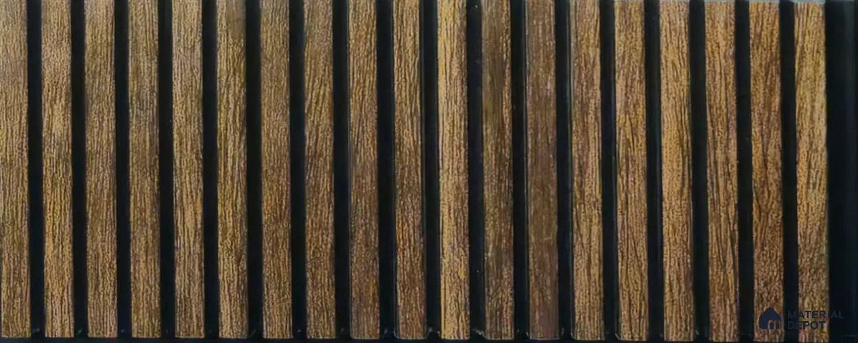 PN 06929 8 ft x 6 inch Charcoal Louvers/Panels - 6 mm