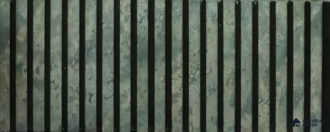 PN 06932 8 ft x 6 inch Charcoal Louvers/Panels - 6 mm