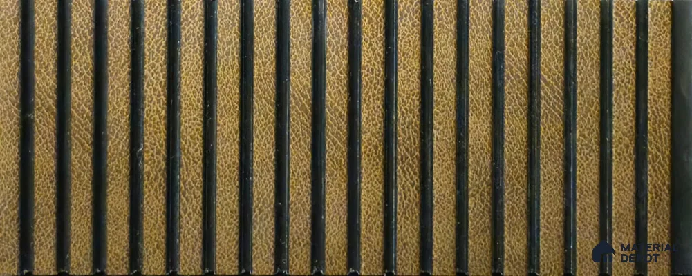 PN 06933 8 ft x 6 inch Charcoal Louvers/Panels - 6 mm