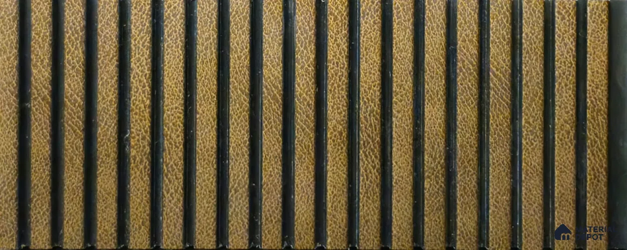 PN 06933 8 ft x 6 inch Charcoal Louvers/Panels - 6 mm
